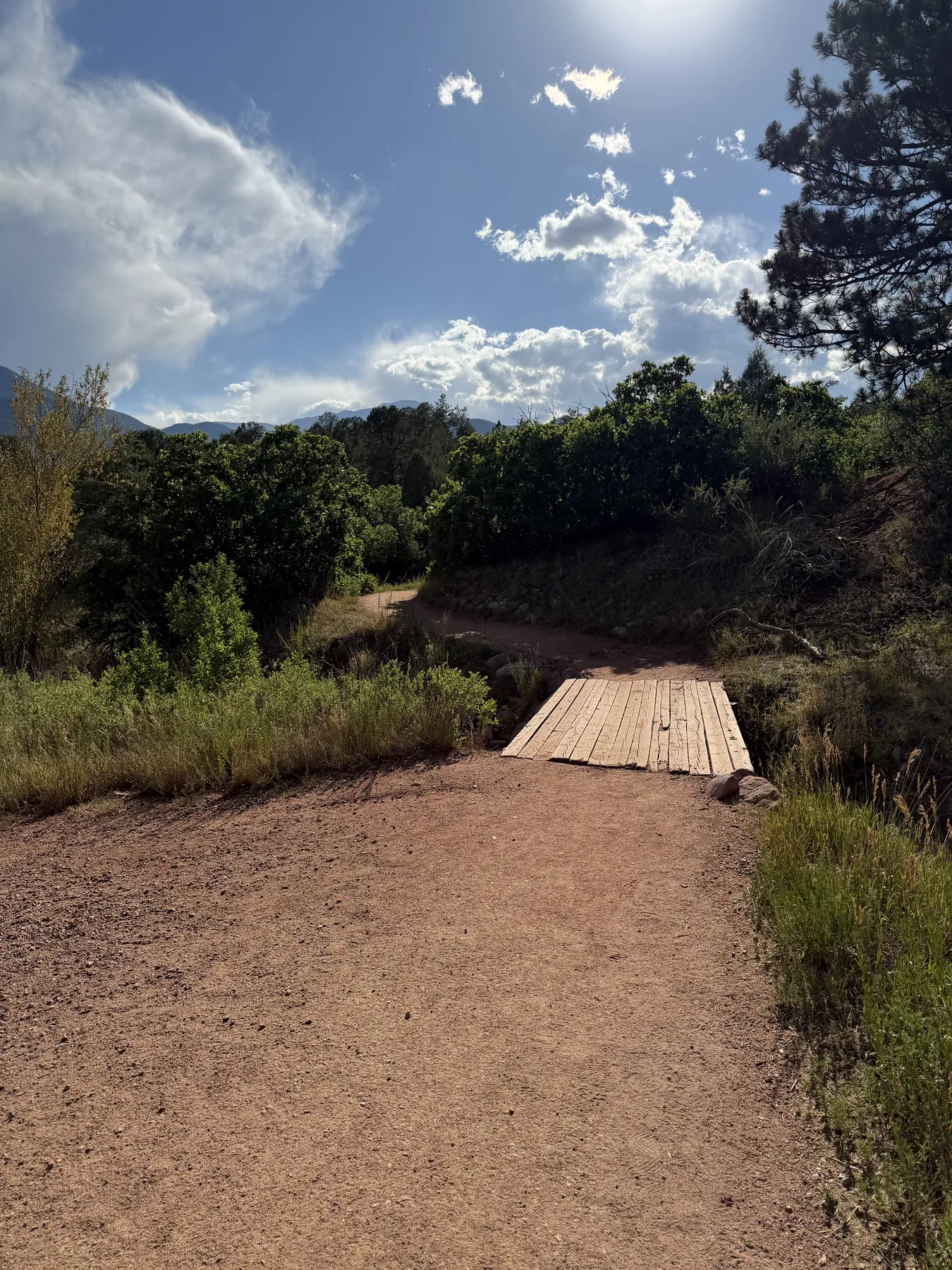 Small footbridge on the Cabin Canyon Trail near the Trading Post